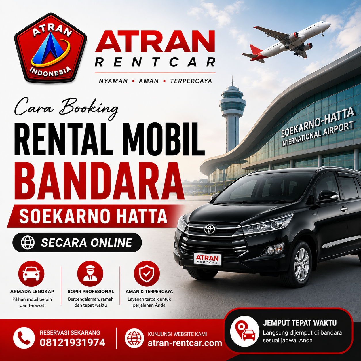Cara Booking Rental Mobil Bandara Soekarno Hatta Secara Online